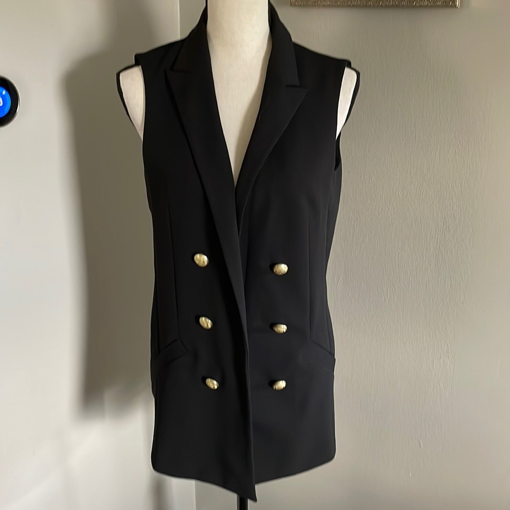 EXPRESS vest gold buttons